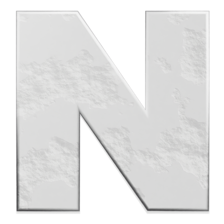 Alphabet N  3D Icon