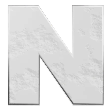 Alphabet N  3D Icon