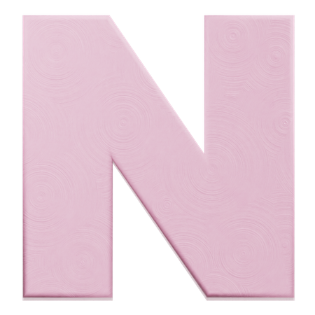 Alphabet N  3D Icon