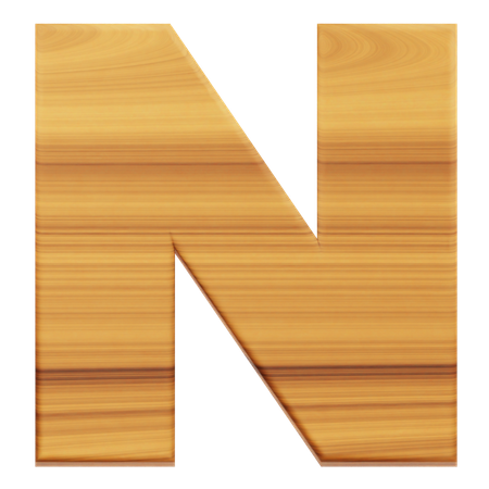 Alphabet N  3D Icon