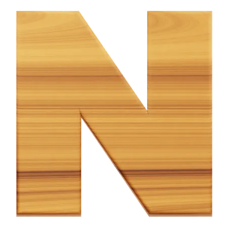 Alphabet N  3D Icon