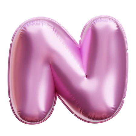 Alphabet N  3D Icon