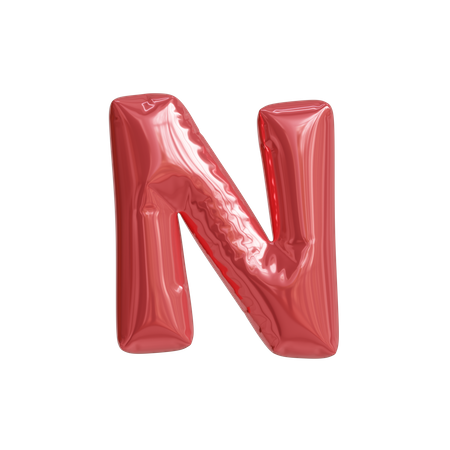 Alphabet N  3D Icon