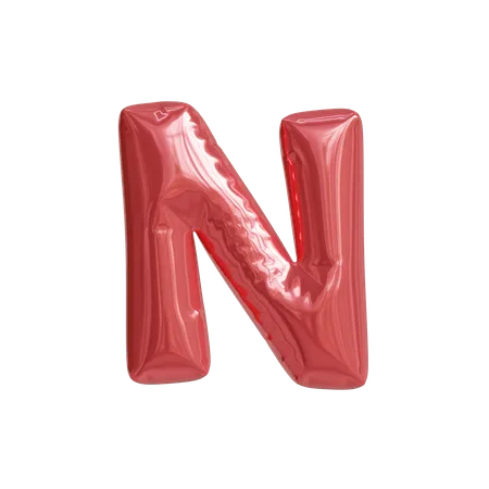 Alphabet N  3D Icon