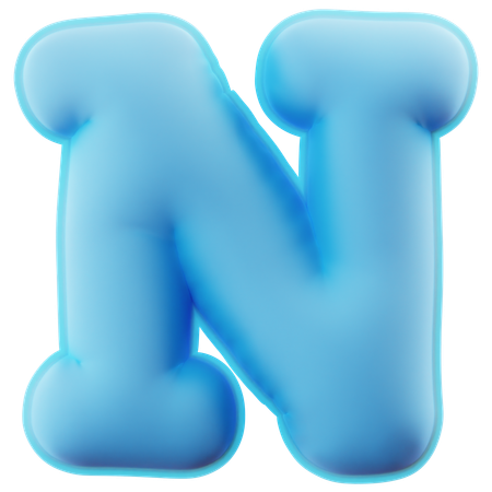 Alphabet N  3D Icon