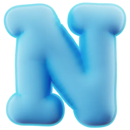 Alphabet N  3D Icon