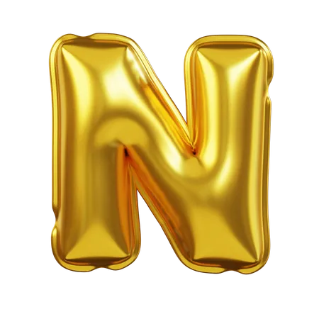 Alphabet N  3D Icon