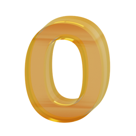 Alphabet O  3D Icon