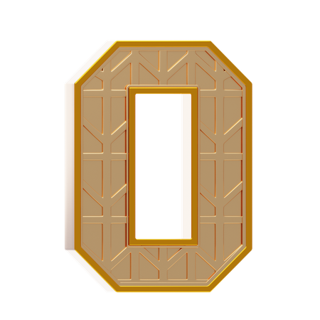 Alphabet o  3D Icon