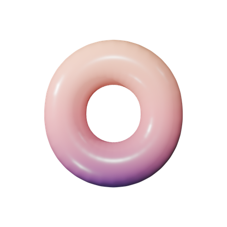 Alphabet o  3D Icon