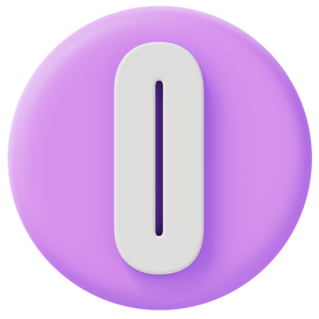 Alphabet o  3D Icon