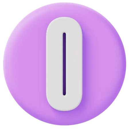 Alphabet o  3D Icon