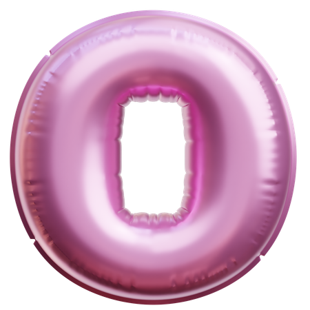 Alphabet o  3D Icon