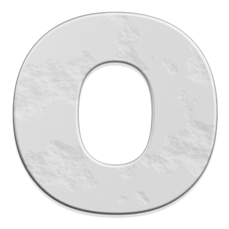 Alphabet o  3D Icon