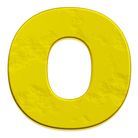 Alphabet O  3D Icon