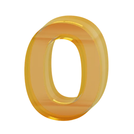 Alphabet O  3D Icon