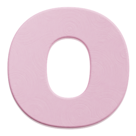 Alphabet O  3D Icon