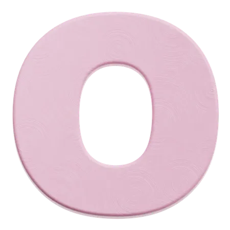 Alphabet O  3D Icon