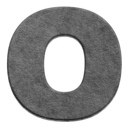 Alphabet O  3D Icon