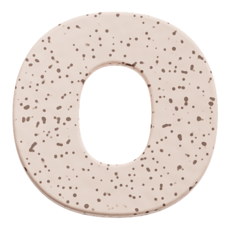 Alphabet O  3D Icon