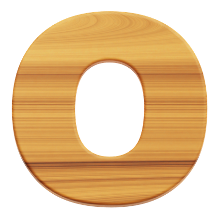 Alphabet O  3D Icon