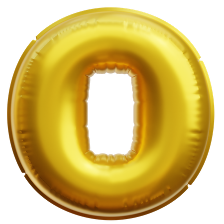 Alphabet O  3D Icon