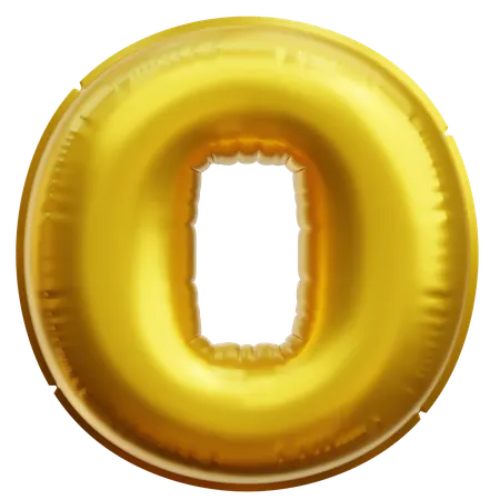 Alphabet O  3D Icon