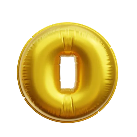 Alphabet O  3D Icon