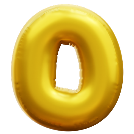 Alphabet O  3D Icon