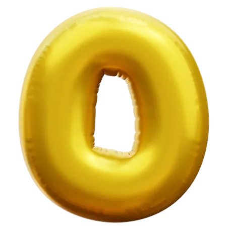 Alphabet O  3D Icon