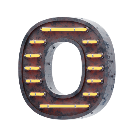 Alphabet O  3D Icon