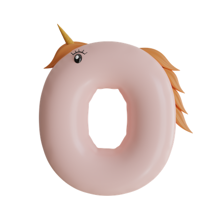 Alphabet O  3D Icon