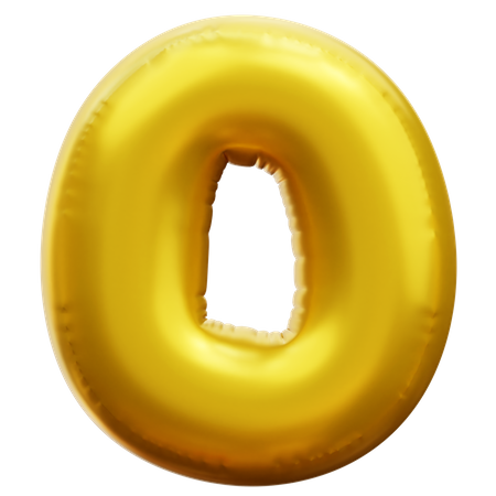 Alphabet O  3D Icon