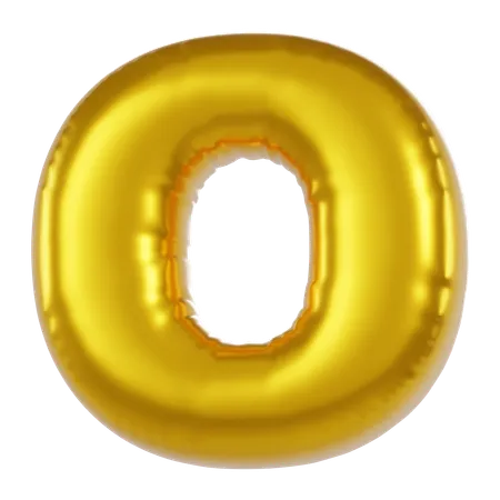 Alphabet o ballon  3D Icon