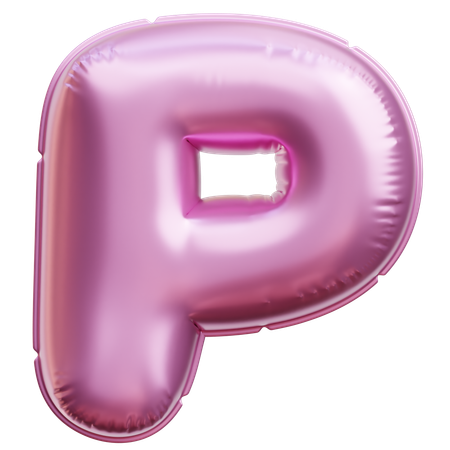 Alphabet p  3D Icon