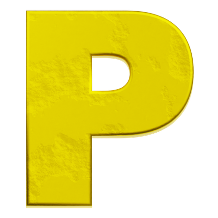 알파벳 p  3D Icon