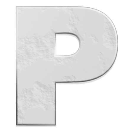 알파벳 p  3D Icon