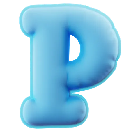 Alphabet p  3D Icon