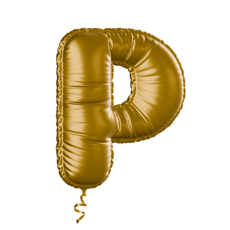 Alphabet P  3D Icon