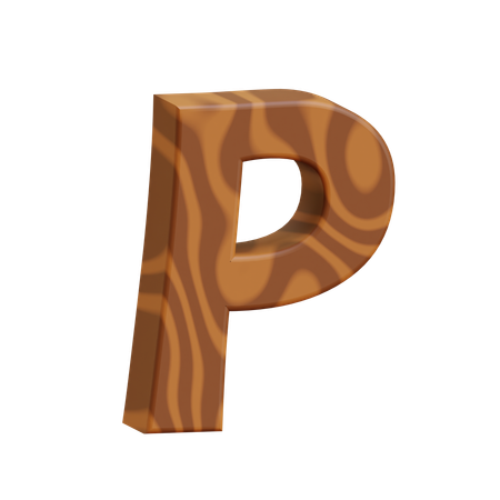 Alphabet P  3D Icon