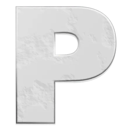 Alphabet P  3D Icon