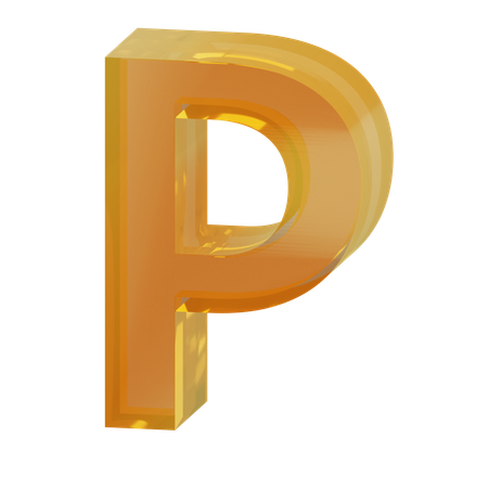 Alphabet P  3D Icon