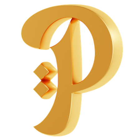 Alphabet P  3D Icon