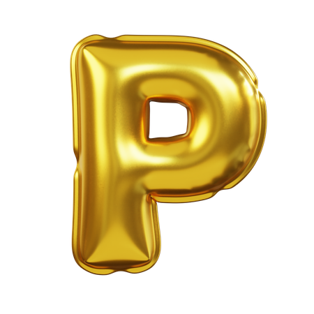 Alphabet P  3D Icon