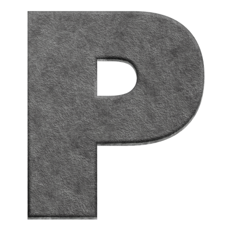 Alphabet P  3D Icon