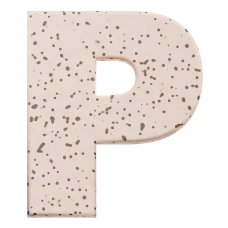 Alphabet P  3D Icon