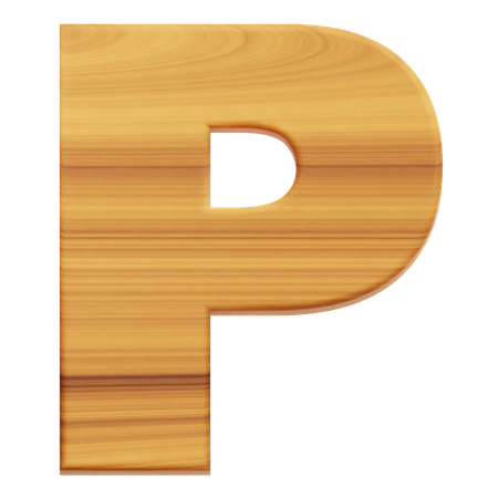 Alphabet P  3D Icon