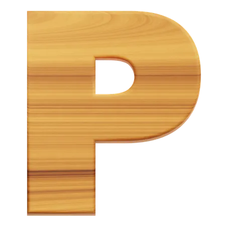 Alphabet P  3D Icon