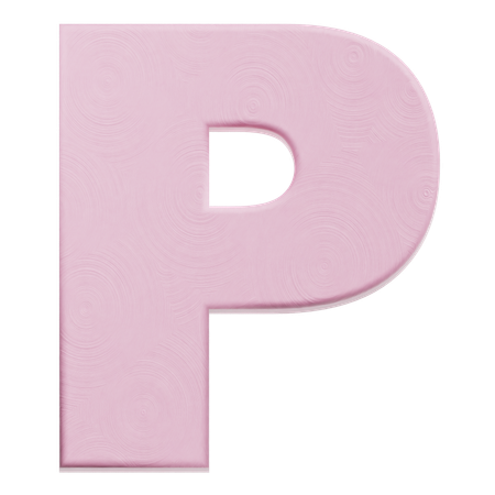 Alphabet P  3D Icon