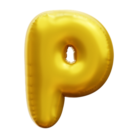 Alphabet P  3D Icon